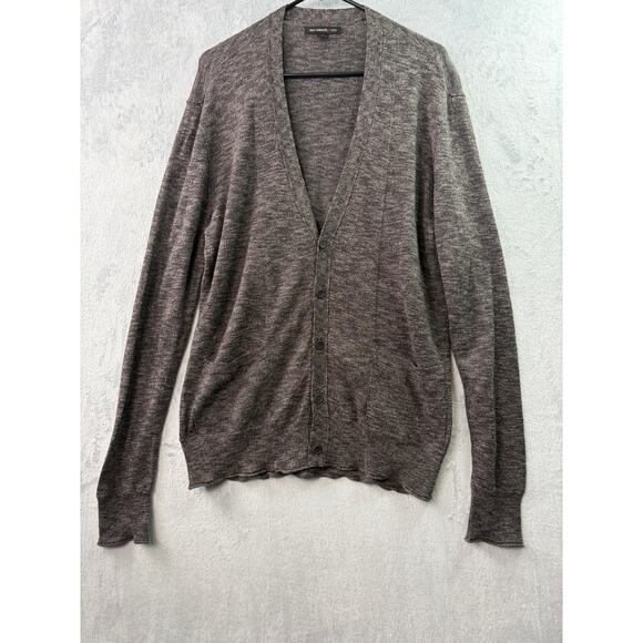 John Varvatos Gray Knit Cardigan – Size L - Picture 6 of 6